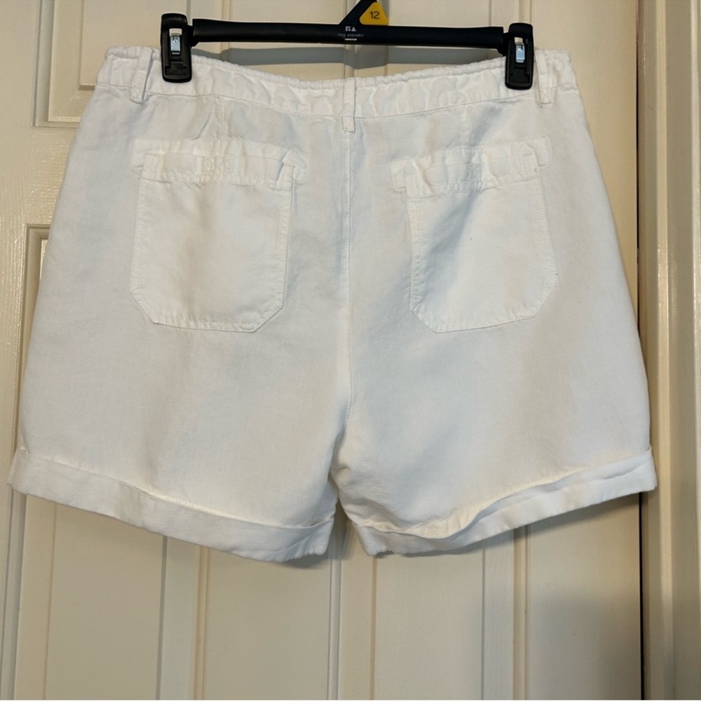 Sundance White Zinovia Lightweight Linen Cotton Pockets Drawstring Size Large - Picture 2 of 6